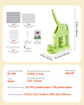 Button Maker Machine 32mm with 500pcs Parts Circle Cutter