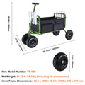 Beach Fishing Cart 136kg 4 Wheel Foldable Steel Trolley 8 Rod Holder
