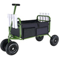 Beach Fishing Cart 136kg 4 Wheel Foldable Steel Trolley 8 Rod Holder