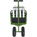 Beach Fishing Cart 136kg 4 Wheel Foldable Steel Trolley 8 Rod Holder