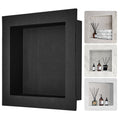 Shower Niche 40.64cm Single Shelf Black Recessed Wall Organiser
