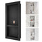 Cefito Shower Niche 40x81cm Double Shelf Black Recessed Wall Tile
