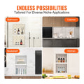Shower Niche Recessed 40x60cm Double Shelf Black Tile Ready