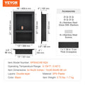 Shower Niche Recessed 40x60cm Double Shelf Black Tile Ready