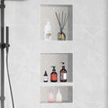 Shower Niche 40.64x40.64cm & 40.64x50.8cm Triple Shelf Black