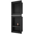 Shower Niche 40.64x40.64cm & 40.64x50.8cm Triple Shelf Black