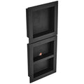 Shower Niche 40.64x40.64cm & 40.64x50.8cm Triple Shelf Black