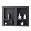 Shower Niche 40.6 x 61+40.6 x 61 cm Recessed Wall Organizer Bathroom