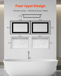 VEVOR Shower Niche 40.6x61cm Recessed Wall Organizer Bathroom Storage