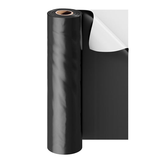 10 Mil Plastic Sheeting Roll 10x100ft Heavy Duty Black White