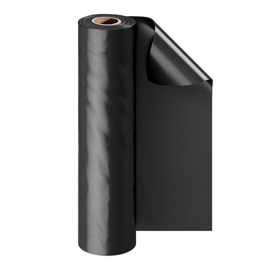 Plastic Sheeting Heavy Duty 10' x 100', 6 Mil Thick Plastic Sheeting Roll, Plastic Drop Cloth Painters Tarp, Polyethylene Covering for Crawl Space Vapor Barrier, Multi-Purpose, Black