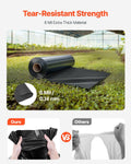 Plastic Sheeting 10m x 100m 6mil Black Heavy Duty Roll