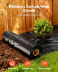 Plastic Sheeting 10m x 100m 6mil Black Heavy Duty Roll