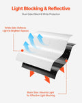14 Mil Plastic Sheeting 10m x 100m Heavy Duty Black White