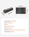 6Mil Black Plastic Sheeting Roll 24x100ft Heavy Duty Polyethylene