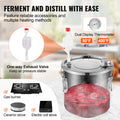 Moonshine Still 3 Gallon Alcohol Distiller Stainless Steel Water Pump