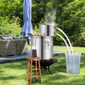 Moonshine Still 3 Gallon Alcohol Distiller Stainless Steel Water Pump
