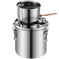 Moonshine Still 3 Gallon Alcohol Distiller Stainless Steel Water Pump