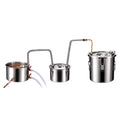 Moonshine Still Water Alcohol Distiller 3Gal w/Thumper Keg & 8W Water Pump