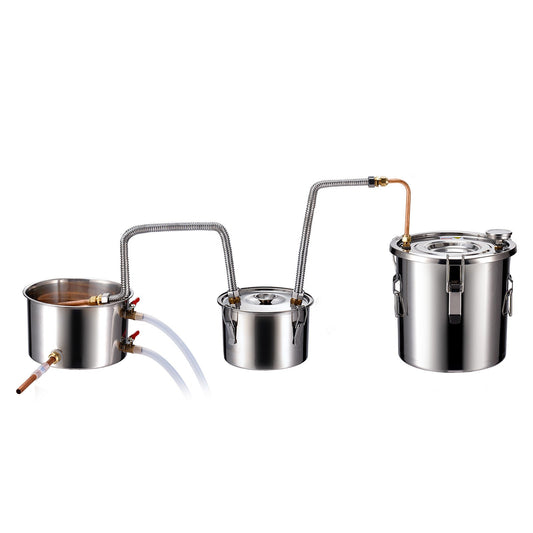 VEVOR Moonshine Still 3 Gal Alcohol Distiller Thumper Keg Water Pump