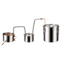 Moonshine Still 5 Gallon Alcohol Distiller with Thumper Keg 8W Pump