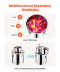 Moonshine Still 5 Gallon Alcohol Distiller with Thumper Keg 8W Pump
