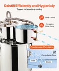 Moonshine Still 5 Gallon Alcohol Distiller with Thumper Keg 8W Pump