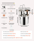 Moonshine Still 5 Gallon Alcohol Distiller with Thumper Keg 8W Pump