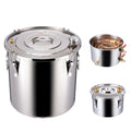Moonshine Still 5 Gallon Alcohol Distiller with Thumper Keg 8W Pump
