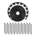 Landscape Edging, 3000 x 4 cm Plastic Garden Border Edging with 120 Spikes, No Dig, Flexible Lawn Edgings Roll, UV-Resistant Mini Fence Borders Pathway Edgings for Flower Beds Yard Paver