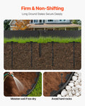 Plastic Garden Edging 2000x10cm 30 Spikes UV-Resistant Lawn Border