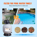 Sand Filter 19in 482.6mm 45 GPM Above Ground Pool 7-Way Valve