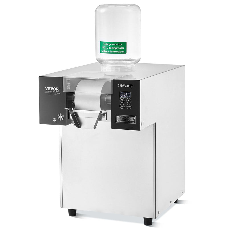Commercial Snowflake Ice Machine 385LBS/24H Stainless Steel