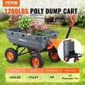 Poly Garden Dump Cart 544kg Capacity Steel Frame 13