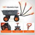 Poly Garden Dump Cart 544kg Capacity Steel Frame 13