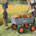 Poly Garden Dump Cart 544kg Capacity Steel Frame 13