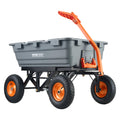 Poly Dump Cart 1500lbs Steel Frame 2-in-1 Handle 13