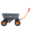Poly Dump Cart 1500lbs Steel Frame 2-in-1 Handle 13