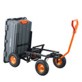 Poly Dump Cart 1500lbs Steel Frame 2-in-1 Handle 13