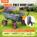 Poly Garden Dump Cart 272kg Capacity Steel Frame 10