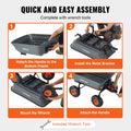 Poly Garden Dump Cart 272kg Capacity Steel Frame 10