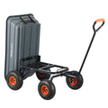 Poly Garden Dump Cart 272kg Capacity Steel Frame 10