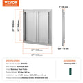 BBQ Access Door 610x610mm Stainless Steel Flush Mount Outdoor