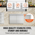 BBQ Access Door 762x532mm Stainless Steel Outdoor Kitchen Flush Mount