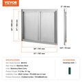 BBQ Access Door 787x609mm Stainless Steel Flush Mount Outdoor