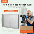 BBQ Access Door 914x610mm Stainless Steel Flush Mount Outdoor Kitchen