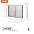BBQ Access Door 914x610mm Stainless Steel Flush Mount Outdoor Kitchen