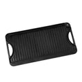 Cast Iron Reversible Grill Griddle 20x10 inch Portable Black