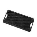 Cast Iron Reversible Grill Griddle 20x10 inch Portable Black