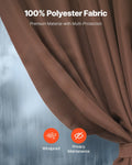 Gazebo Curtains 4-Panel 2840x2840mm Coffee Zipper Outdoor Sidewall